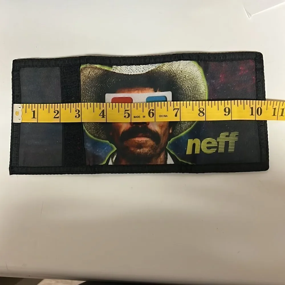 Neff Trifold Velcro Wallet , Cowboy wearing 3d glasses